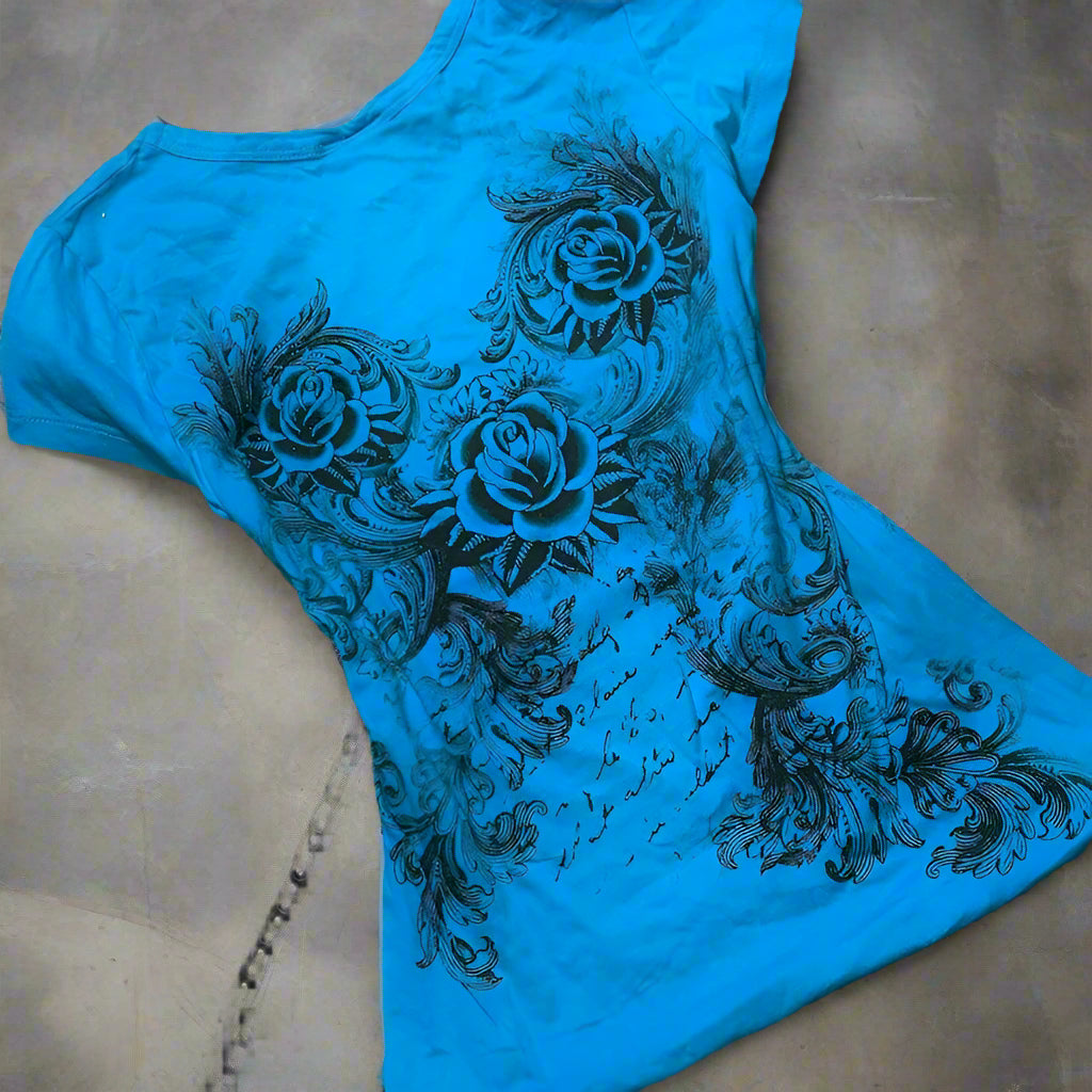 Spirit Thread Azure Bloom Tee