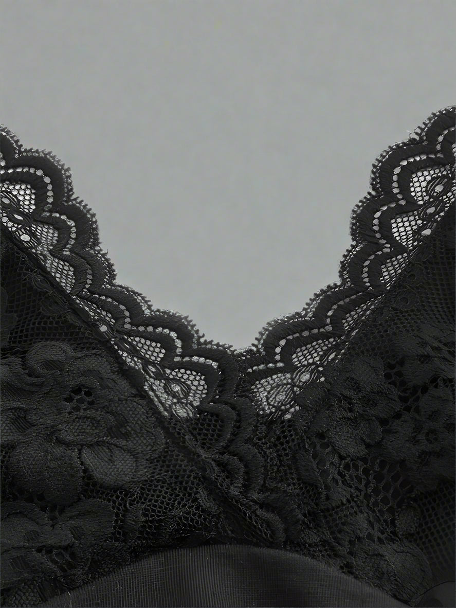 Goth Grunge Punk Black Lace Patchwork Halter Top Women Summer Solid Ruched Backless Sleeveless Tank Top Streetwear Y2K Clothes