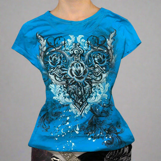Spirit Thread Azure Bloom Tee